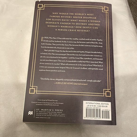 ✨SOLD✨ “The Christie Affair” novel by Nina de Gramont - Picture 2 of 2